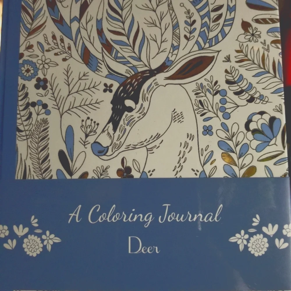 2 in 1:  Deer Coloring Journal